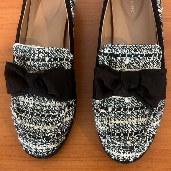 Bandolino Black and White Tweed Loafers - Picture 3 of 14
